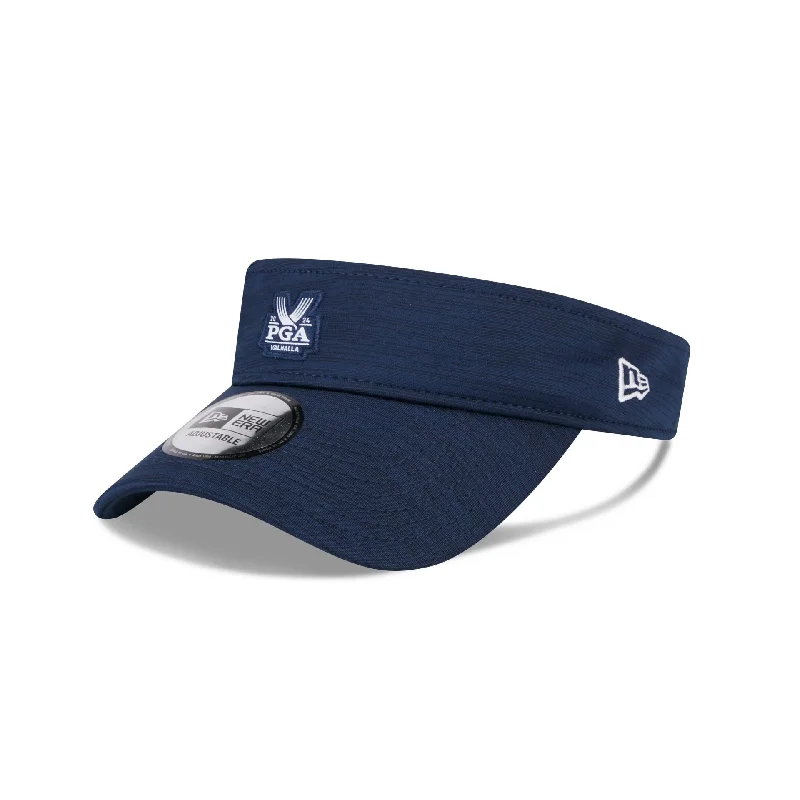 Men's breathable trucker hat-2024 PGA Championship Valhalla Blue Visor Adjustable Hat