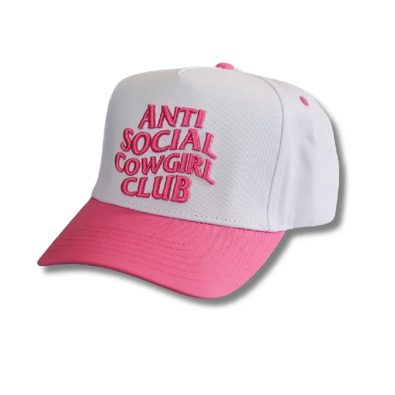 Men's luxury wool tie-ANTI SOCIAL COWGIRL CLUB (PINK) HAT