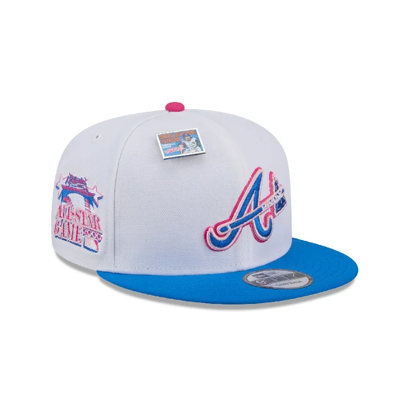 Men's luxury braided belt-Big League Chew X Atlanta Braves Cotton Candy 9FIFTY Snapback Hat