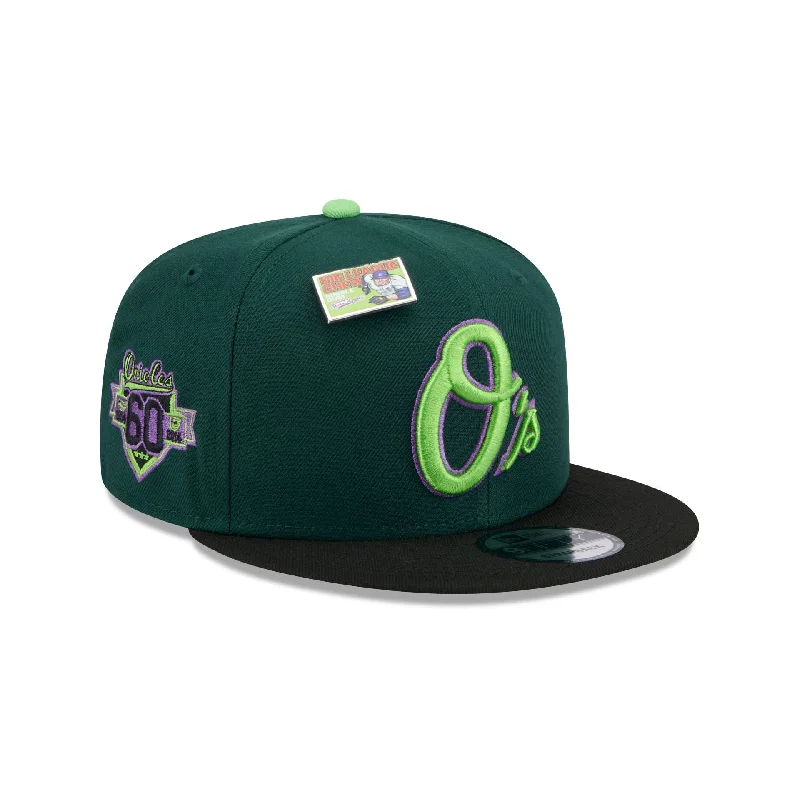 Men's classic trucker hat-Big League Chew X Baltimore Orioles Sour Apple 9FIFTY Snapback Hat