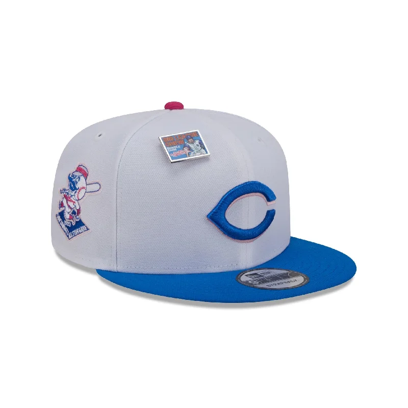 Men's classic leather suspenders-Big League Chew X Cincinnati Reds Cotton Candy 9FIFTY Snapback Hat