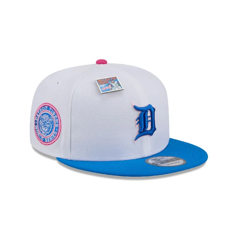 Men's slim silk pocket square-Big League Chew X Detroit Tigers Cotton Candy 9FIFTY Snapback Hat