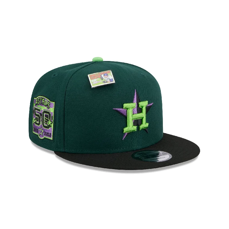 Men's trendy leather suspenders-Big League Chew X Houston Astros Sour Apple 9FIFTY Snapback Hat