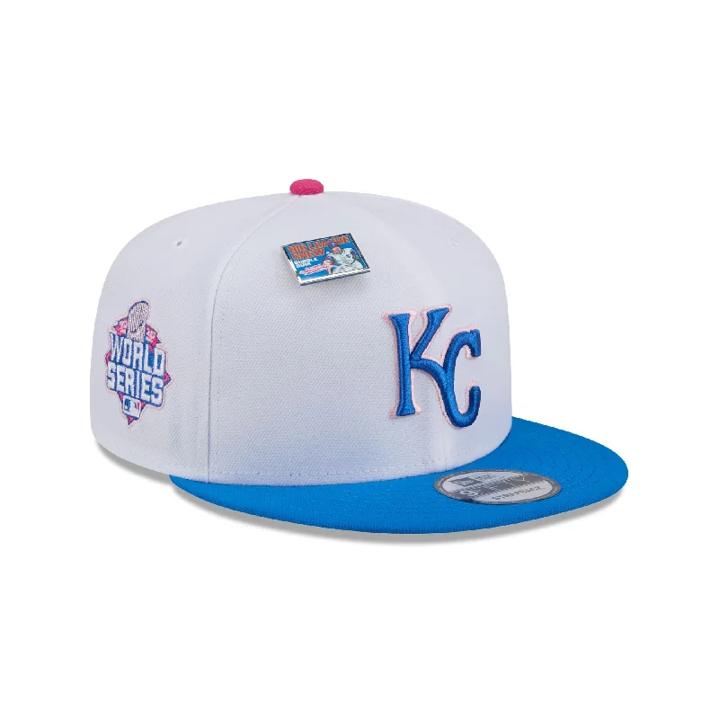 Men's trendy plaid scarf-Big League Chew X Kansas City Royals Cotton Candy 9FIFTY Snapback Hat