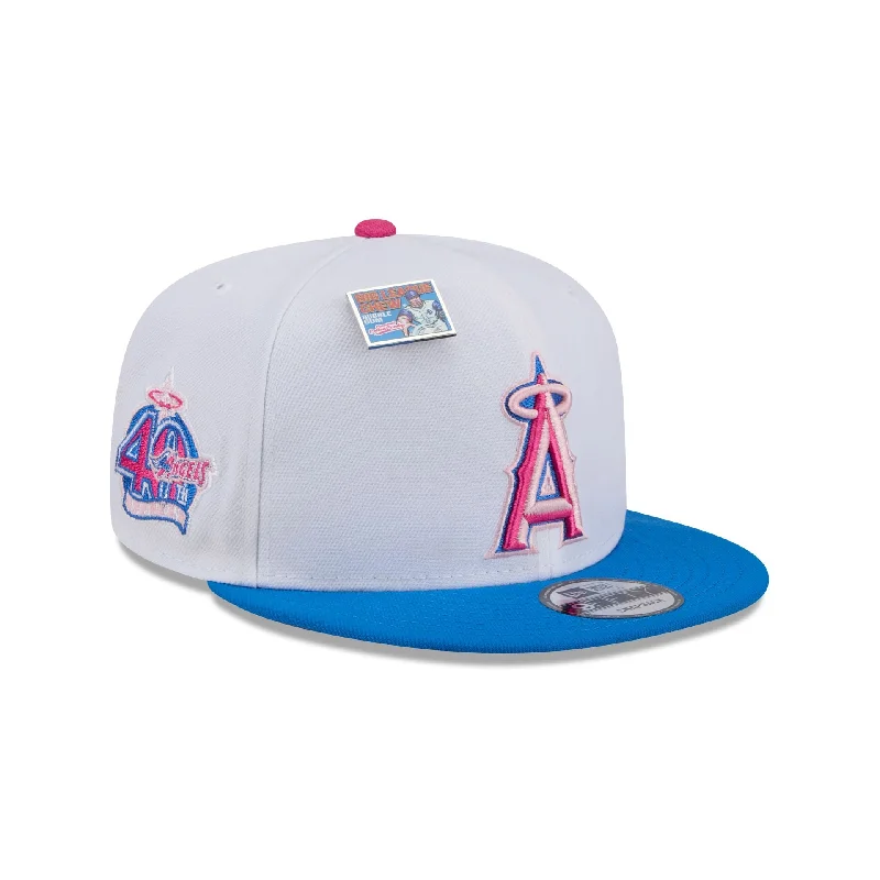 Men's stylish leather suspenders-Big League Chew X Los Angeles Angels Cotton Candy 9FIFTY Snapback Hat