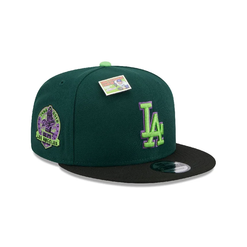 Men's modern aviator sunglasses-Big League Chew X Los Angeles Dodgers Sour Apple 9FIFTY Snapback Hat