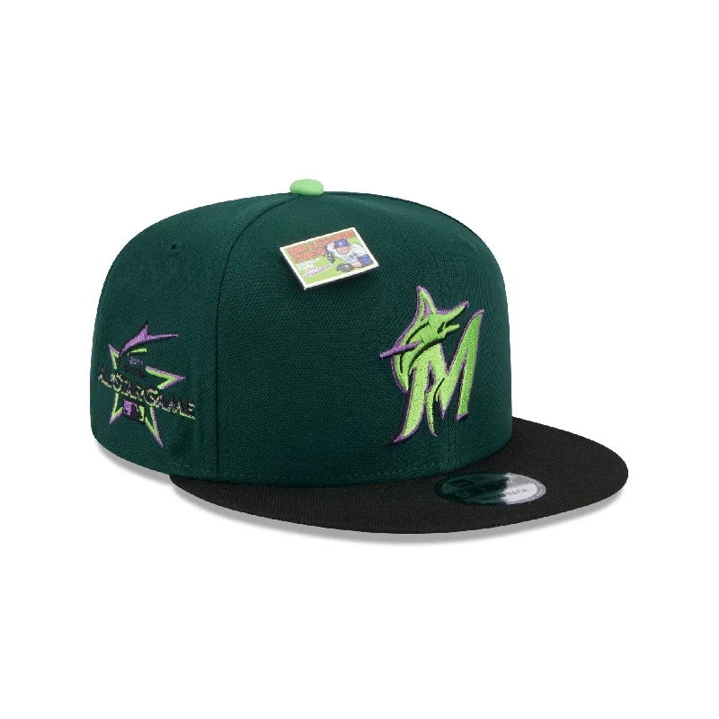 Men's soft suede gloves-Big League Chew X Miami Marlins Sour Apple 9FIFTY Snapback Hat