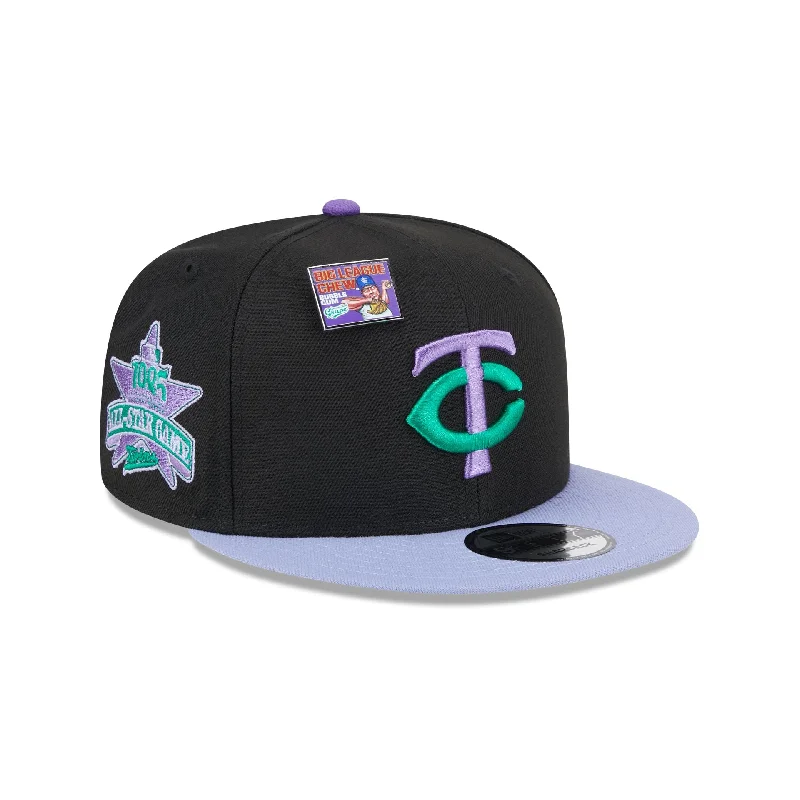 Men's durable patterned tie-Big League Chew X Minnesota Twins Grape 9FIFTY Snapback Hat