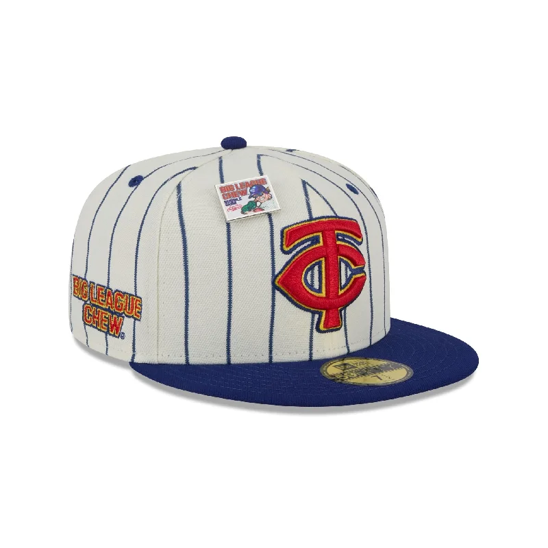 Men's classic knit cap accessory-Big League Chew X Minnesota Twins Pinstripe 59FIFTY Fitted Hat