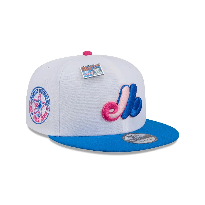 Men's stylish knit cap-Big League Chew X Montreal Expos Cotton Candy 9FIFTY Snapback Hat