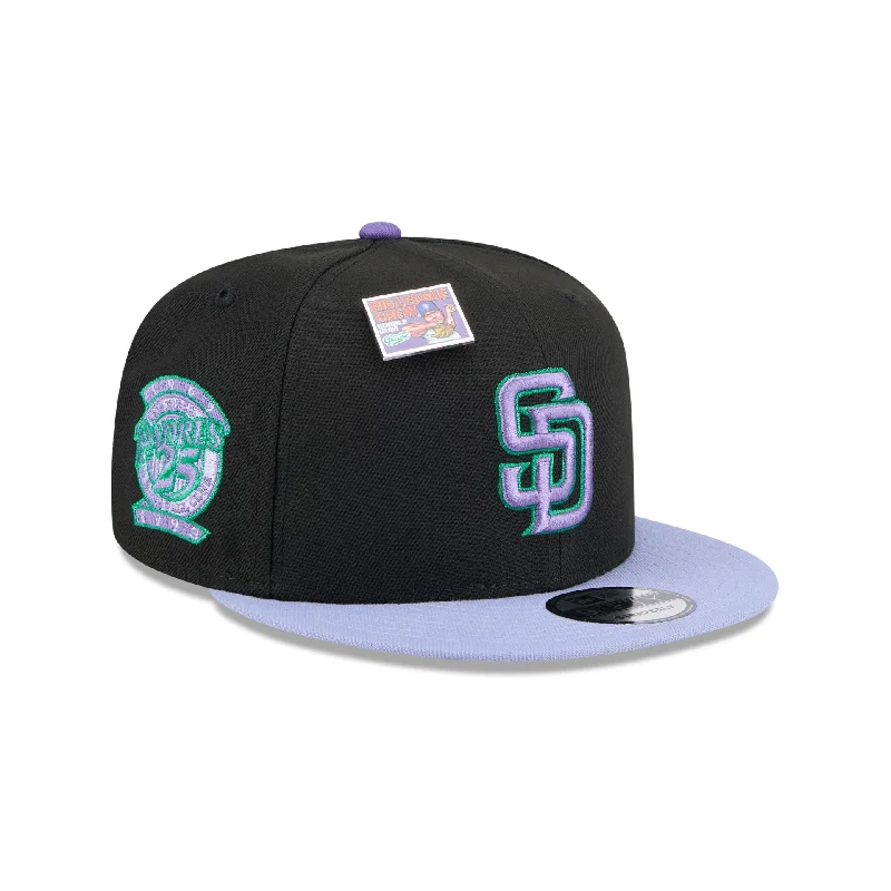 Men's slim suede gloves-Big League Chew X San Diego Padres Grape 9FIFTY Snapback Hat