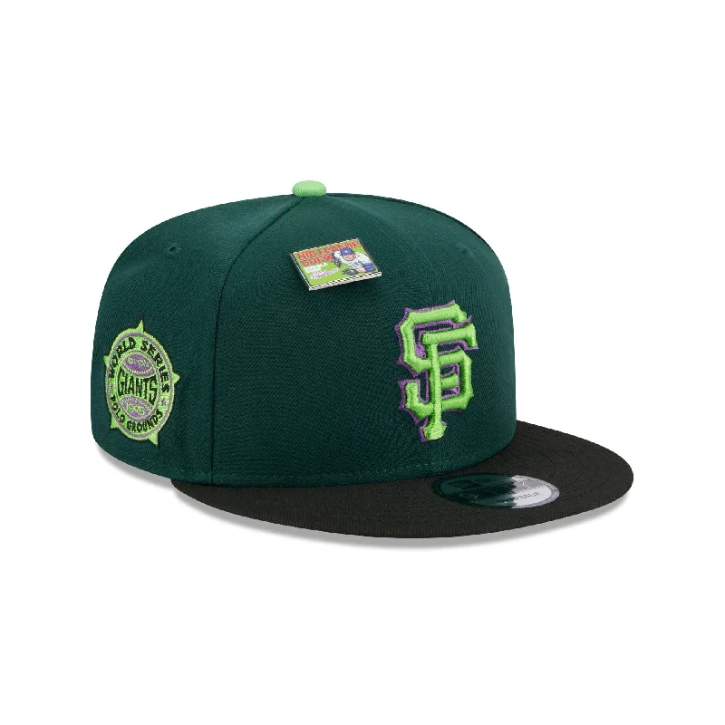 Men's modern bifold wallet-Big League Chew X San Francisco Giants Sour Apple 9FIFTY Snapback Hat