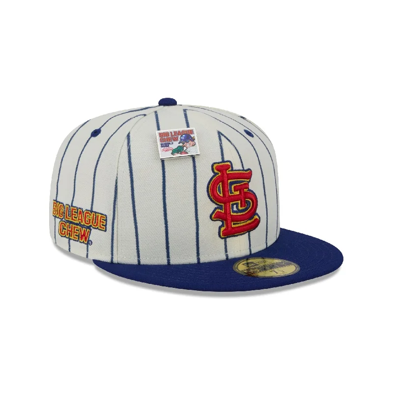 Men's elegant trucker hat-Big League Chew X St. Louis Cardinals Pinstripe 59FIFTY Fitted Hat