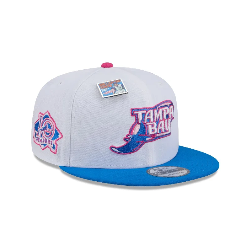 Men's elegant polarized sunglasses-Big League Chew X Tampa Bay Rays Cotton Candy 9FIFTY Snapback Hat