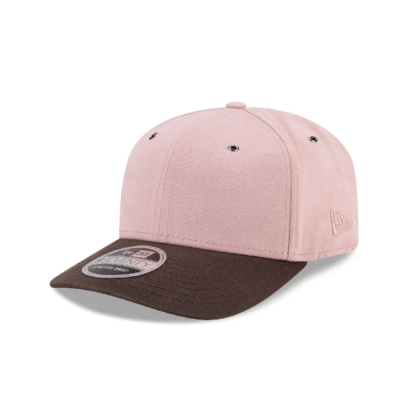 Men's casual trucker hat-New Era Cap Pink 9SEVENTY Adjustable Hat