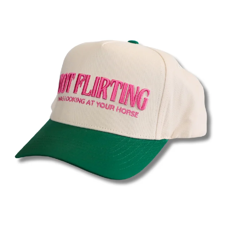 Men's slim trucker hat-NOT FLIRTING HAT