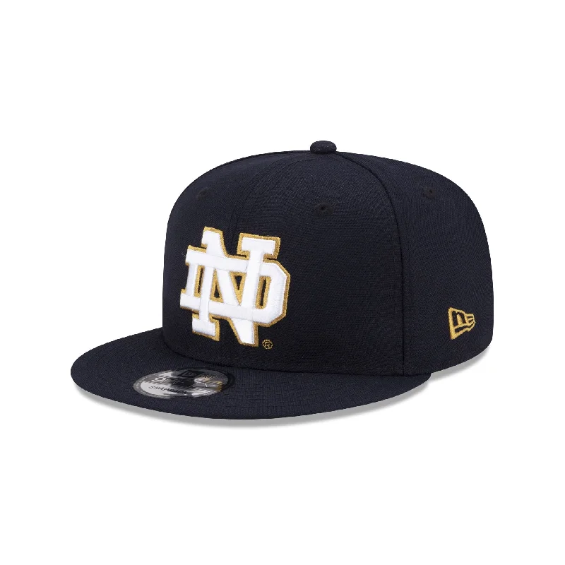 Men's classic knit beanie-Notre Dame Fighting Irish Navy 9FIFTY Snapback Hat