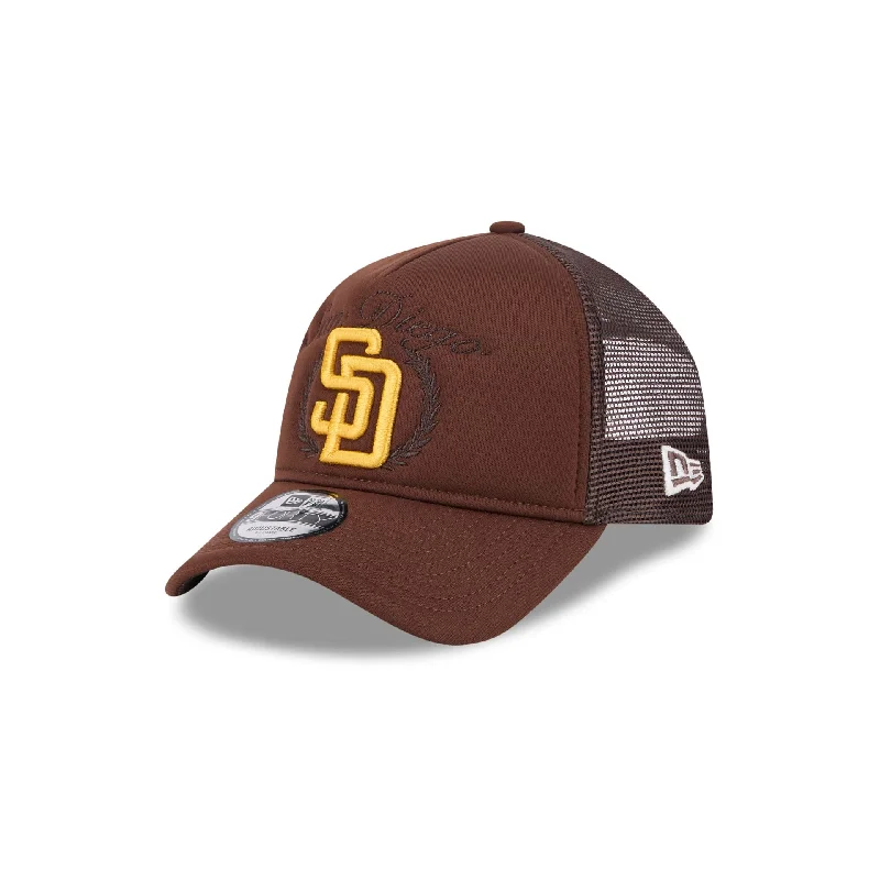 Men's breathable knit beanie-San Diego Padres Fairway 9FORTY A-Frame Snapback Hat