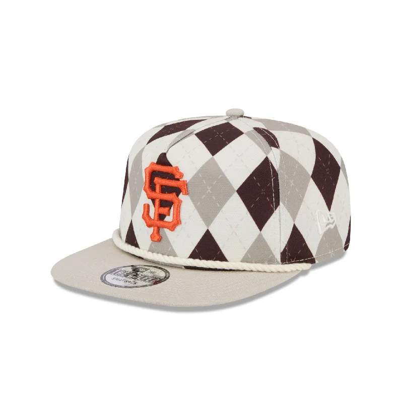 Men's modern patterned tie-San Francisco Giants Argyle Golfer Hat