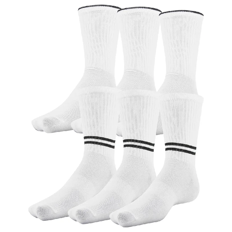 Men's slim suede gloves-Men's UA Crew 6 PK Sock