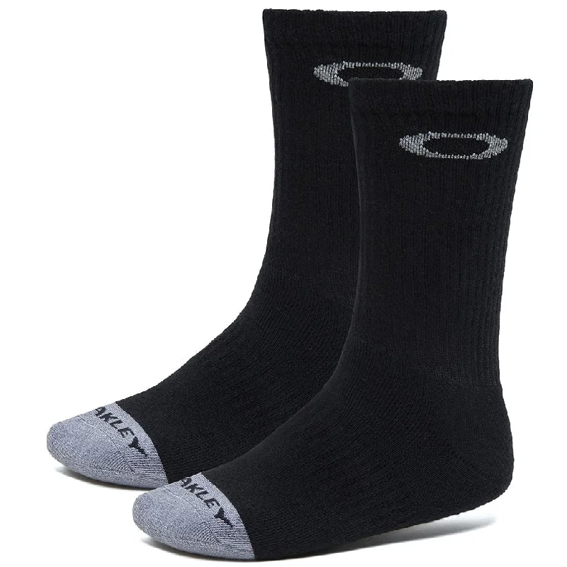 Men's soft suede gloves-Men's Oakley 5-Pack Crew Sock