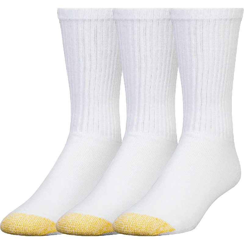 Men's slim trucker hat-Gold Toe Mens Ultra Tec Performance Crew 3-Pack Socks