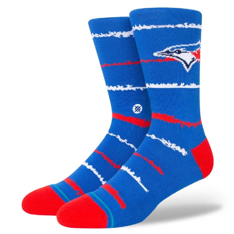 Men's trendy argyle socks-MLB X Stance Chalk Crew Socks (Royal)