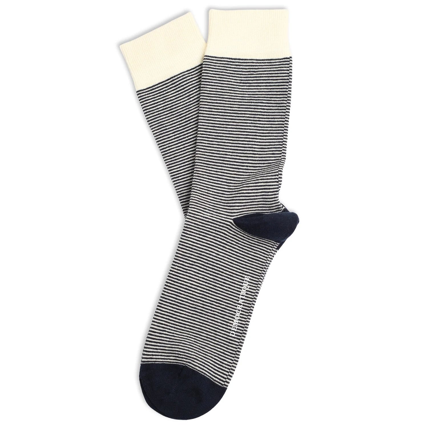 Men's stylish trucker hat-Originals Ultralight Stripes Socks (Navy + Off White)