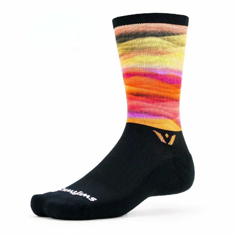 Men's elegant scarf accessory-Swiftwick Vision Seven Impression Socks