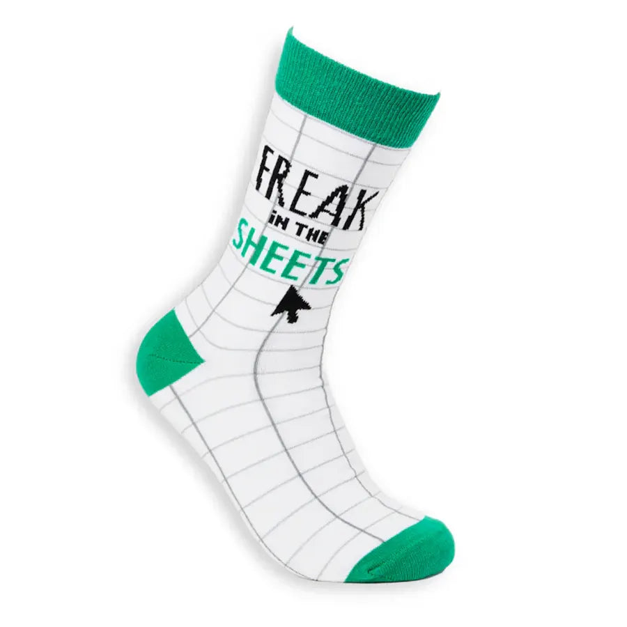 Men's trendy argyle socks-Unisex Freak In The Sheets Socks