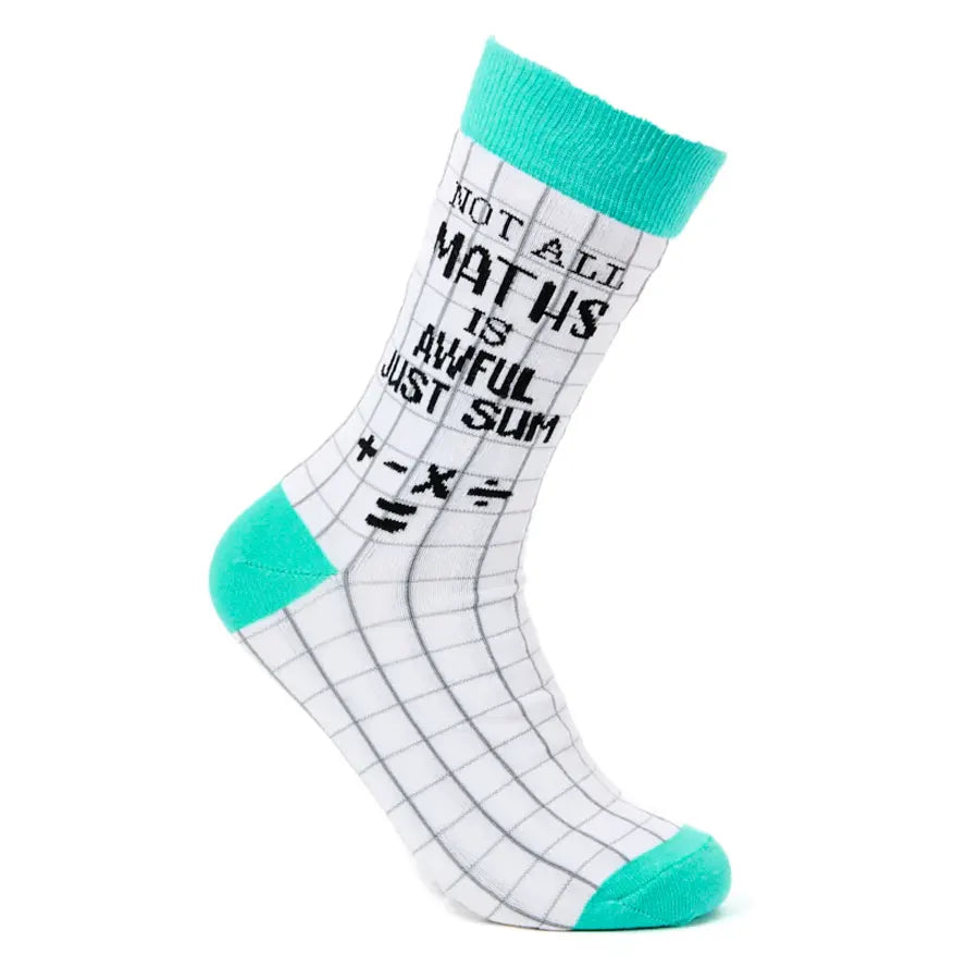 Men's durable plaid socks-Unisex Not All Maths Is Awful Socks