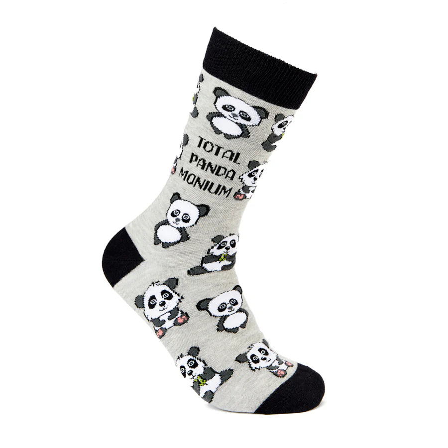 Men's modern tie clip-Unisex Total Panda-Monium Socks