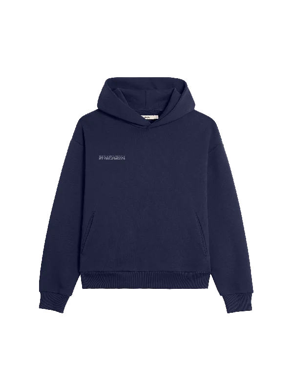 Men's durable cropped hoodie-Womens 365 Midweight Hoodie—navy blue