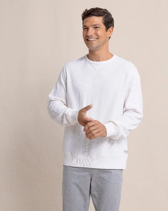 Men's breathable jersey hoodie-Bluffton Crewneck