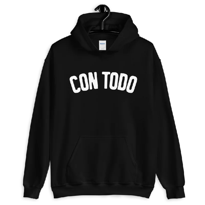 Men's slim kangaroo hoodie-Con Todo Hoodie