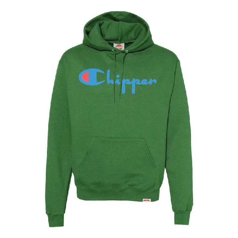 Men's lightweight kangaroo hoodie-Hopps Skateboards Chipper Hoodie Green