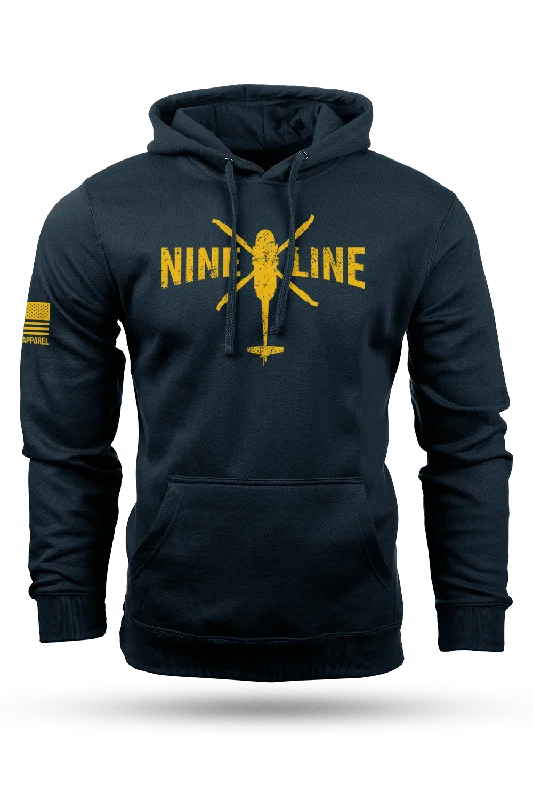 Men's modern fleece sweatshirt-Nine Line Helo - Hoodie