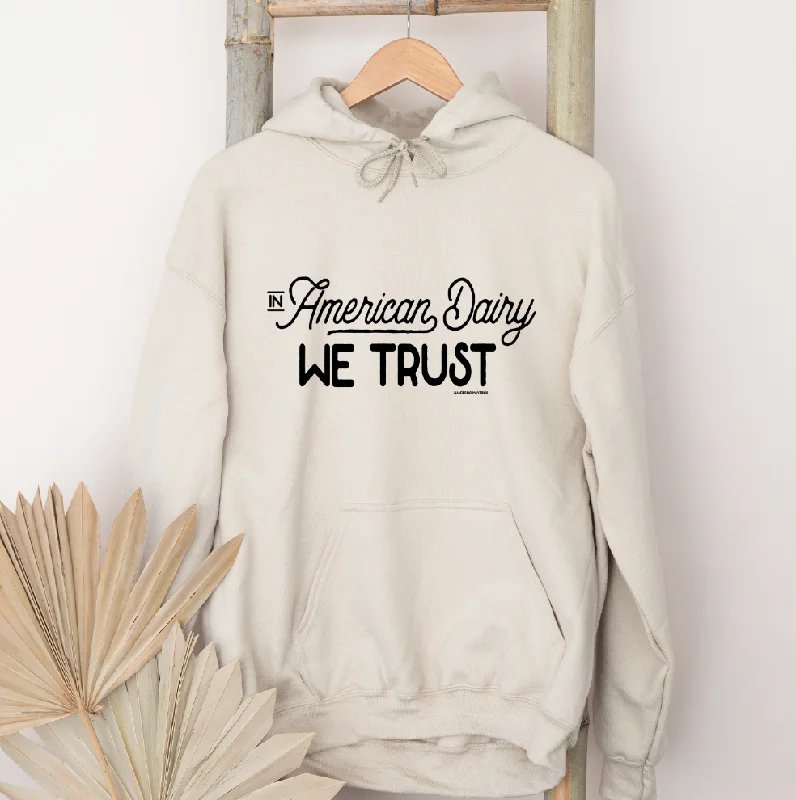 Men's modern jersey hoodie-In American Dairy We Trust Hoodie (S-3XL) Unisex - Multiple Colors!