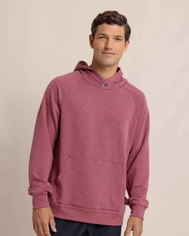 Men's durable tie-dye hoodie-Manteo Heather Interlock Snapfront Hoodie