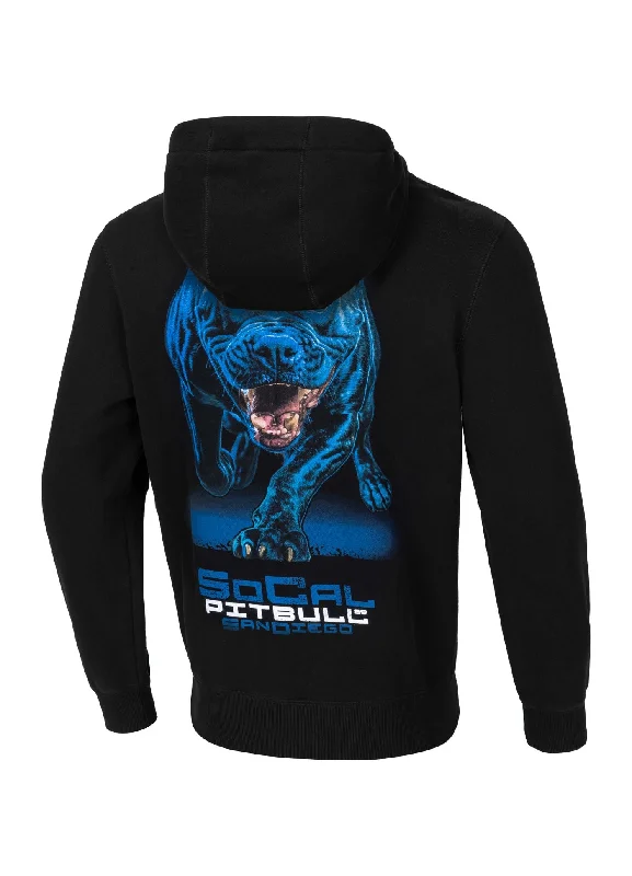 Men's breathable kangaroo hoodie-Men's Hoodie In Blue