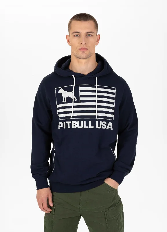 Men's lightweight performance hoodie-Men's Hoodie Terry Pitbull USA