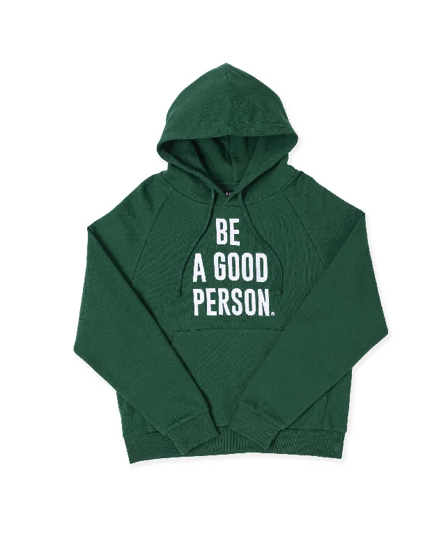 Men's cozy fleece hoodie-Signature Hoodie - Forest Green