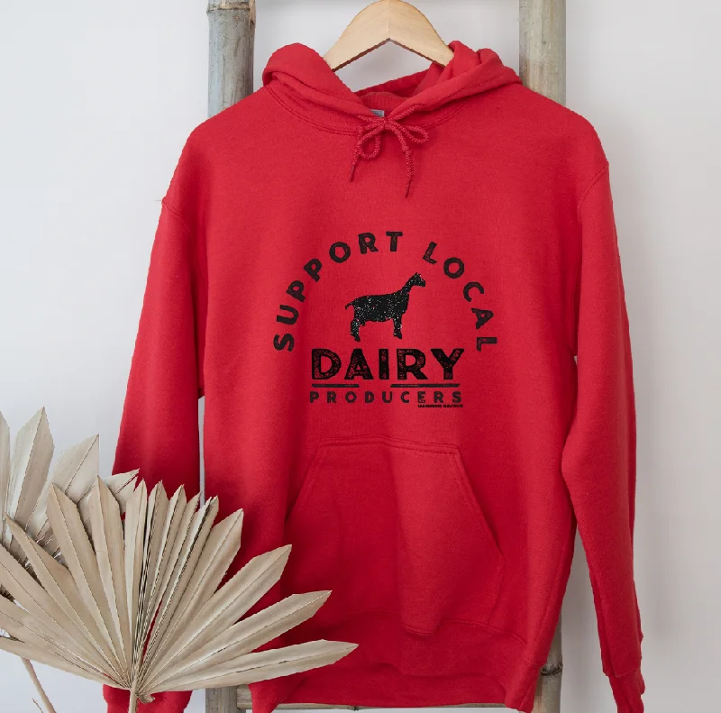 Men's classic ribbed hoodie-Support Local Dairy Goat Producers Hoodie (S-3XL) Unisex - Multiple Colors!