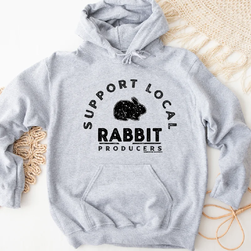 Men's trendy performance hoodie-Support Local Rabbit Producers Hoodie (S-3XL) Unisex - Multiple Colors!