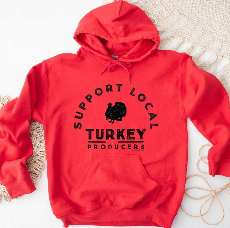 Men's lightweight fleece hoodie-Support Local Turkey Producers Hoodie (S-3XL) Unisex - Multiple Colors!