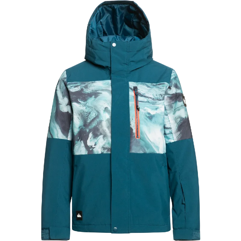 Men's stylish down jacket-Youth Mission Printed Block Jacket