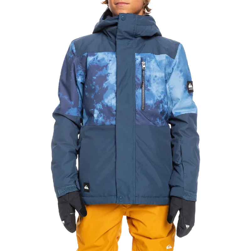 Men's casual softshell jacket-Youth Mission Printed Block Jacket