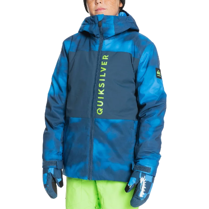 Men's waterproof overcoat jacket-Boys' Side Hit Youth Jacket