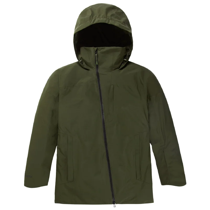 Men's casual field jacket-Burtons Womens Pillowline Gore-Tex 2L Jacket Forest Night