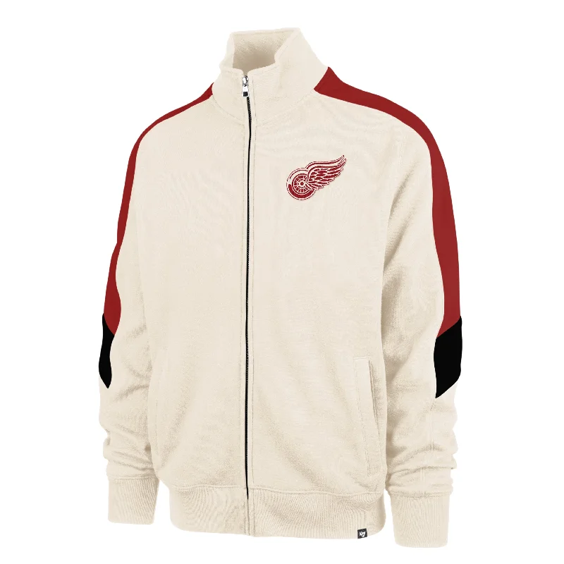 Men's soft sherpa jacket-DETROIT RED WINGS LC '47 SHOOT OUT TRACK JACKET